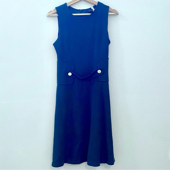 Navy tweed sheath dress, Mango - Picture 1 of 6